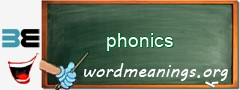 WordMeaning blackboard for phonics